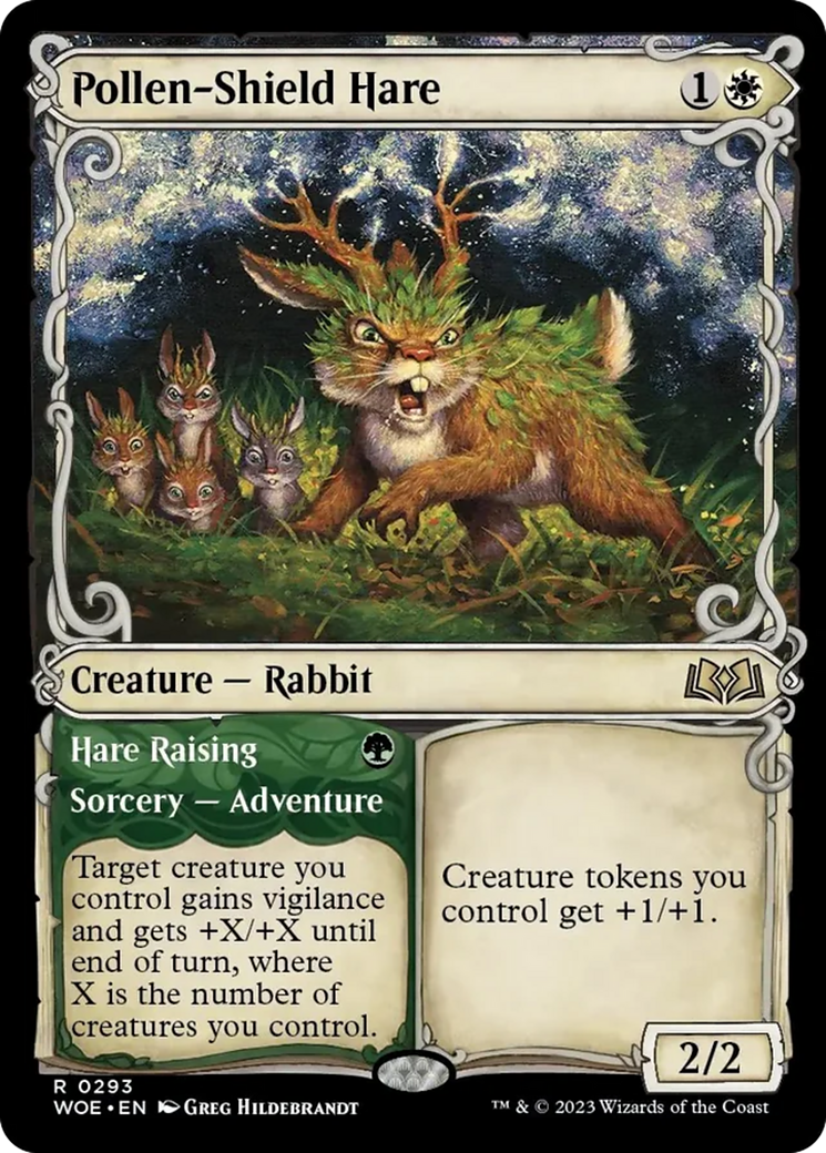 Pollen-Shield Hare // Hare Raising (Showcase) [Wilds of Eldraine] | Gear Gaming Fayetteville