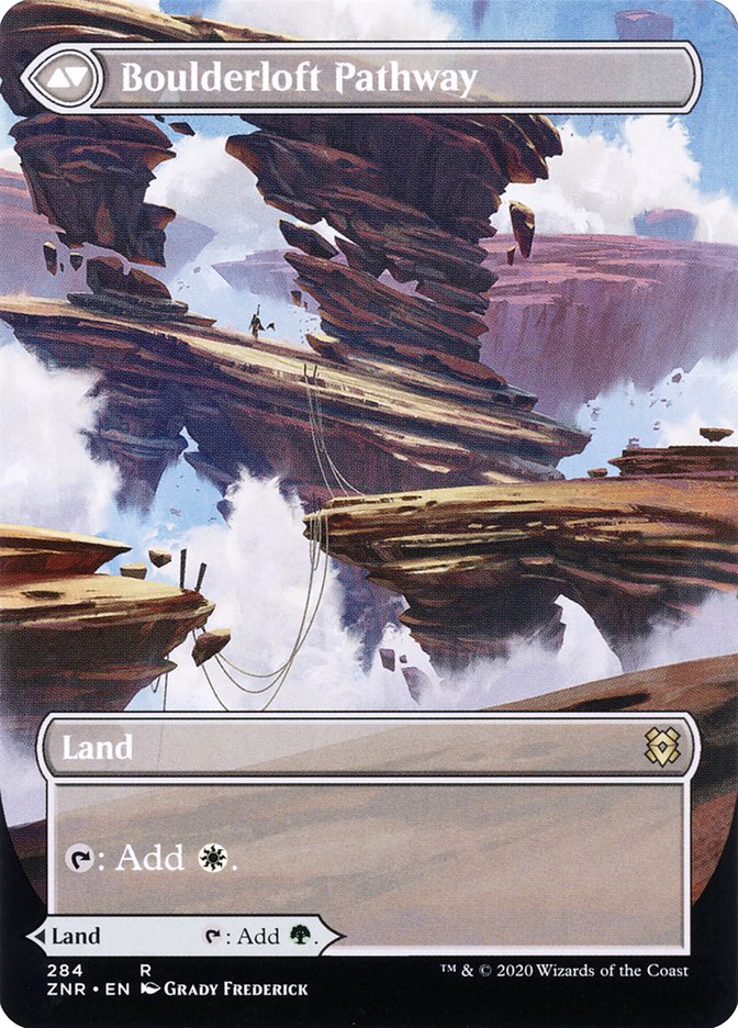 Branchloft Pathway // Boulderloft Pathway (Borderless Alternate Art) [Zendikar Rising] | Gear Gaming Fayetteville
