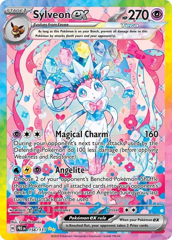 Sylveon ex (156/131) [Scarlet & Violet: Prismatic Evolutions] | Gear Gaming Fayetteville