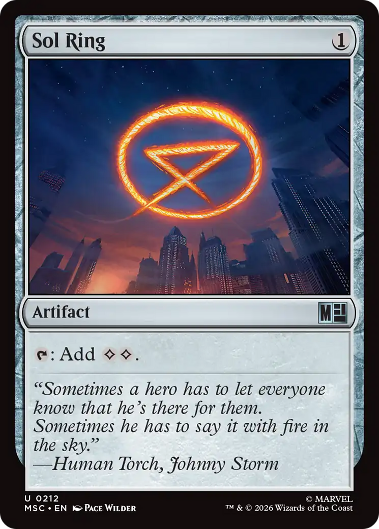 Sol Ring (0212) [Marvel Super Heroes Commander] | Gear Gaming Fayetteville