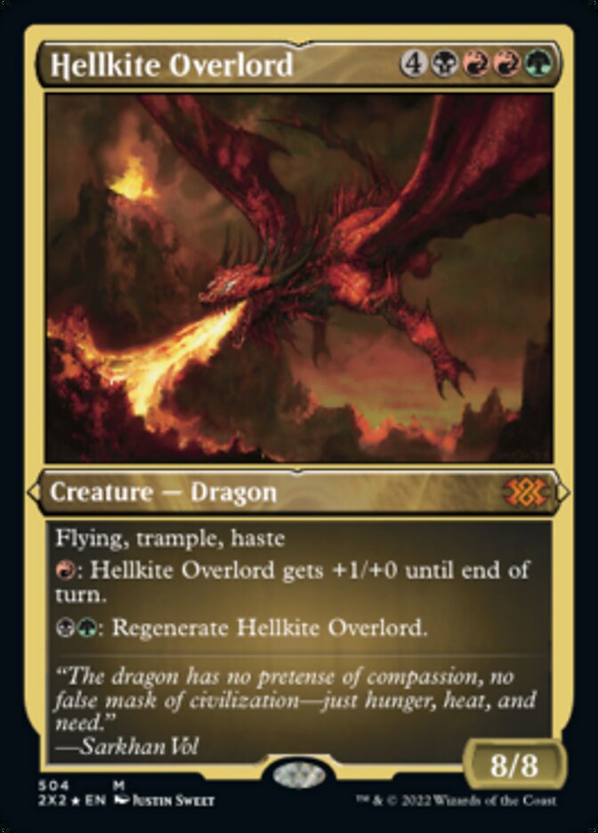 Hellkite Overlord (Foil Etched) [Double Masters 2022] | Gear Gaming Fayetteville