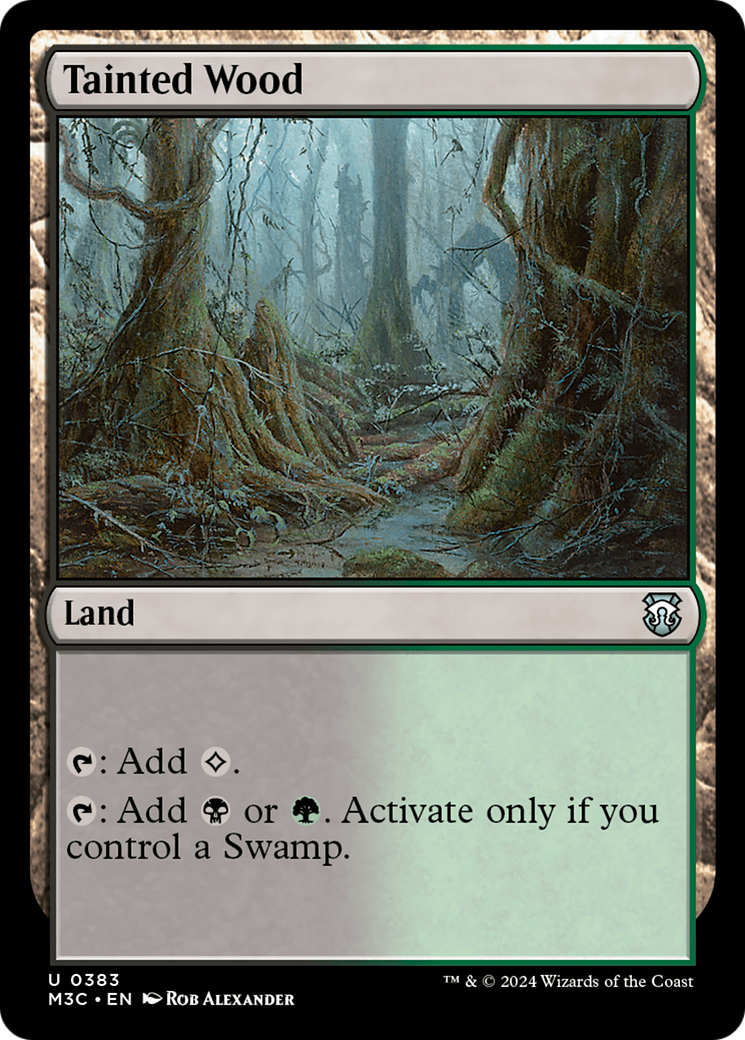 Tainted Wood (Ripple Foil) [Modern Horizons 3 Commander] | Gear Gaming Fayetteville