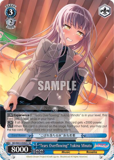 "Tears Overflowing" Yukina Minato (SR) - [BanG Dream! Girls Band Party! Vol.2] | Gear Gaming Fayetteville
