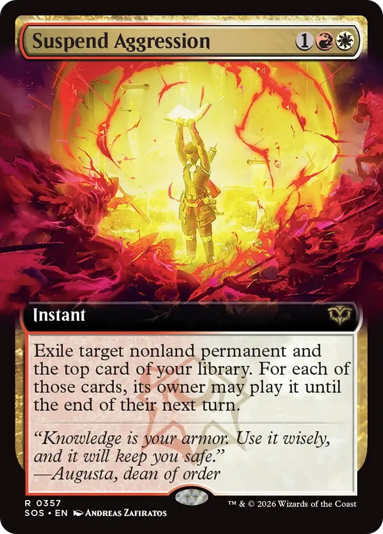 Suspend Aggression (Extended Art) [Secrets of Strixhaven] | Gear Gaming Fayetteville