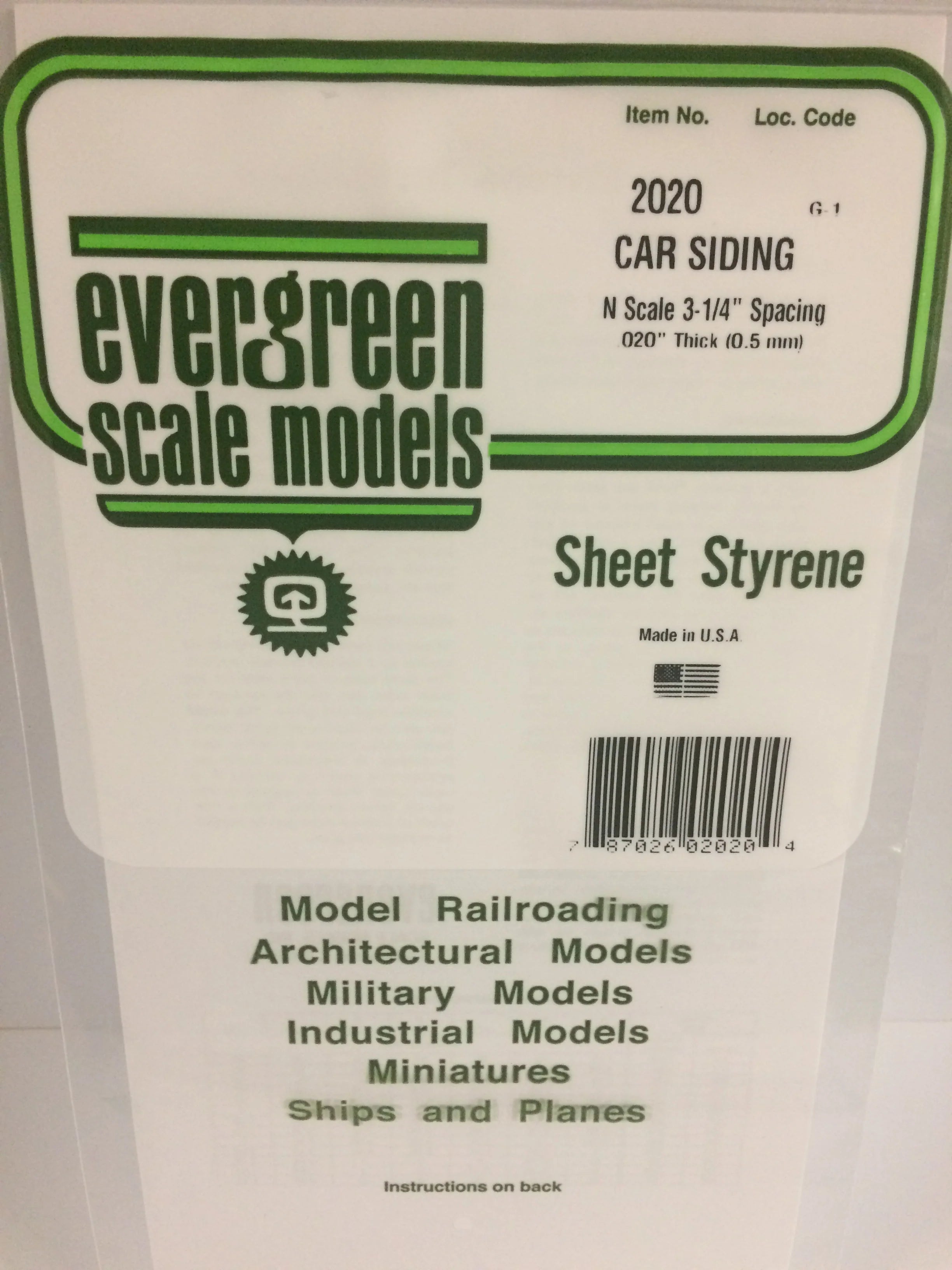 2020 - .020" OPAQUE WHITE POLYSTYRENE N SCALE FREIGHT CAR SIDING | Gear Gaming Fayetteville