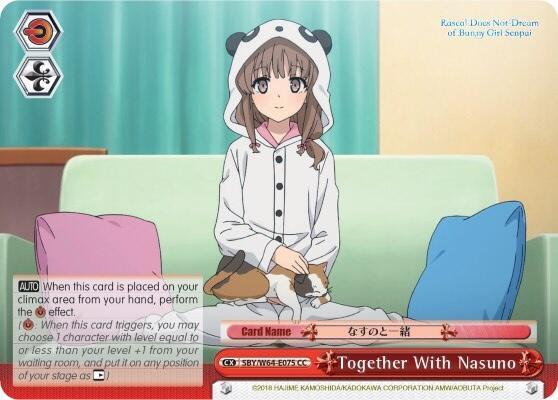 Together With Nasuno - [Rascal Does Not Dream of Bunny Girl Senpai] | Gear Gaming Fayetteville