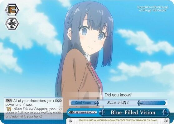 Blue-Filled Vision - [Rascal Does Not Dream of Bunny Girl Senpai] | Gear Gaming Fayetteville