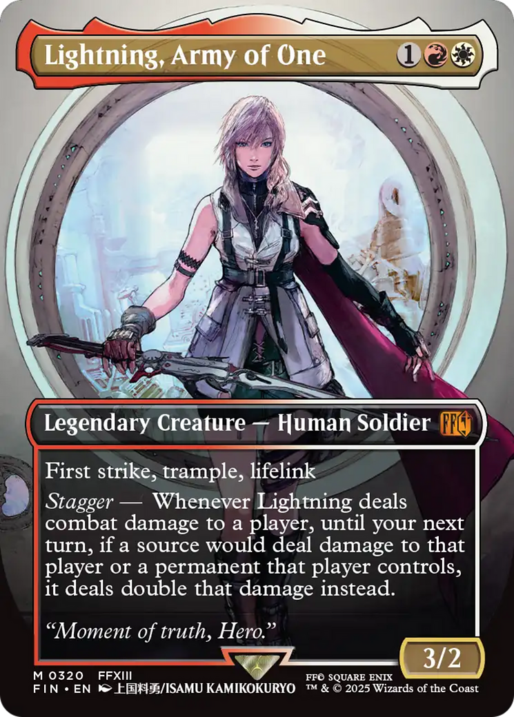 Lightning, Army of One (Borderless) (0320) [FINAL FANTASY] | Gear Gaming Fayetteville