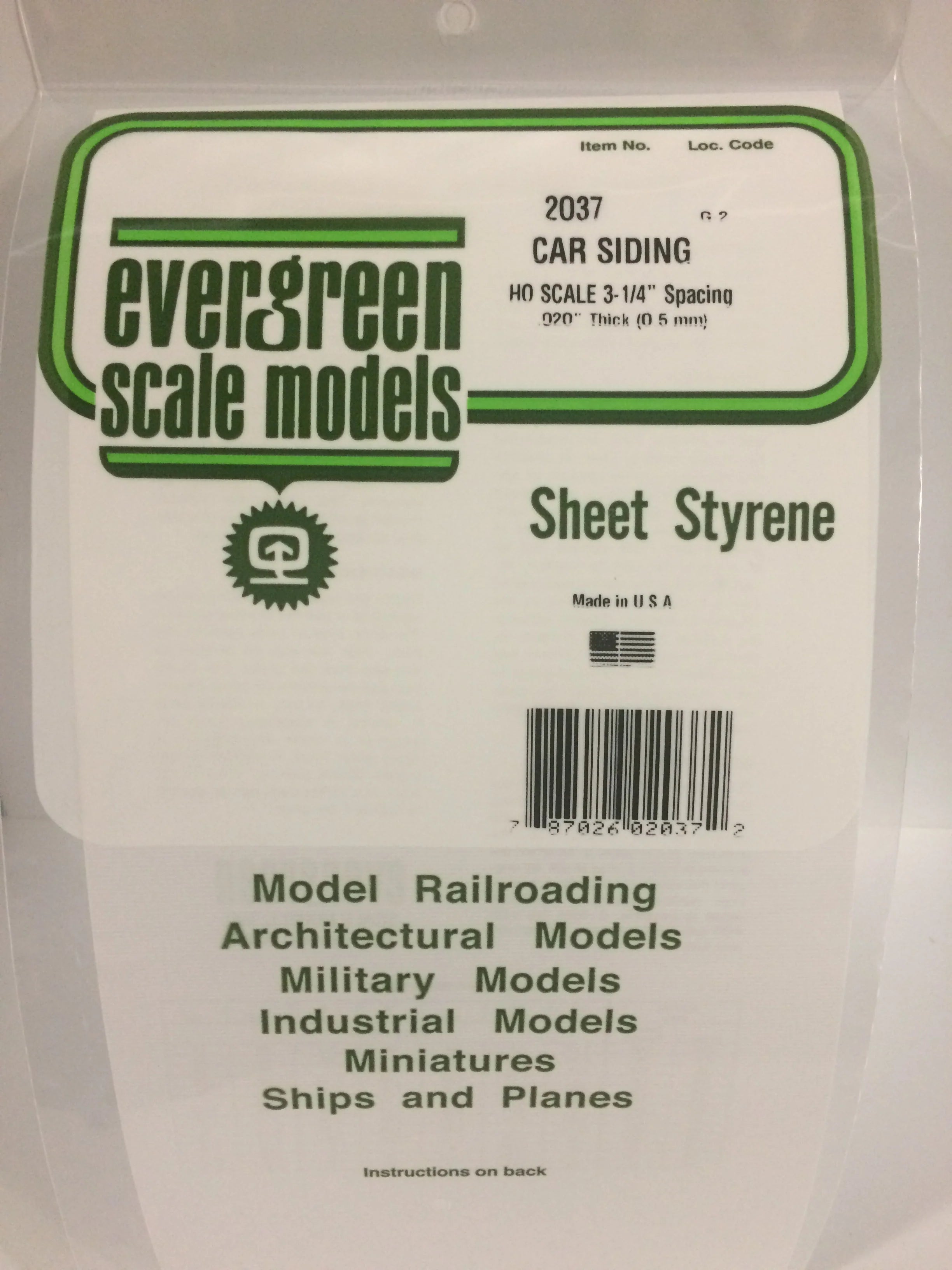 2037 - .037" OPAQUE WHITE POLYSTYRENE HO SCALE FREIGHT CAR SIDING | Gear Gaming Fayetteville