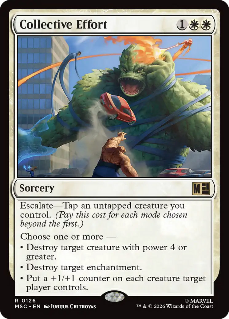 Collective Effort (Surge Foil) [Marvel Super Heroes Commander] | Gear Gaming Fayetteville
