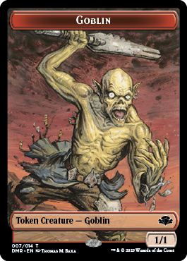 Goblin // Construct Double-Sided Token [Dominaria Remastered Tokens] | Gear Gaming Fayetteville