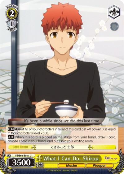 What I Can Do, Shirou - [Fate/stay night [Heaven’s Feel]] | Gear Gaming Fayetteville