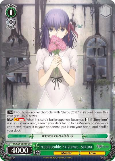 Irreplaceable Existence, Sakura (SR) - [Fate/stay night [Heaven’s Feel]] | Gear Gaming Fayetteville