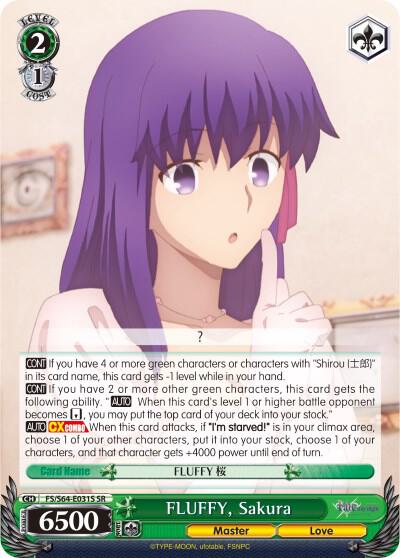 FLUFFY, Sakura (SR) - [Fate/stay night [Heaven’s Feel]] | Gear Gaming Fayetteville