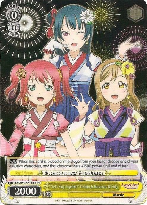 "Let's Sing Together!" Yoshiko & Hanamaru & Ruby - [Love Live! Sunshine!! Extra Booster] | Gear Gaming Fayetteville