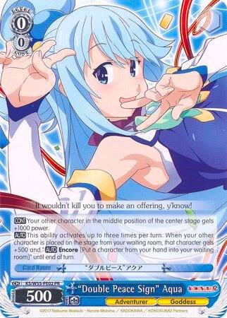 "Double Peace Sign" Aqua - [KonoSuba 2] | Gear Gaming Fayetteville