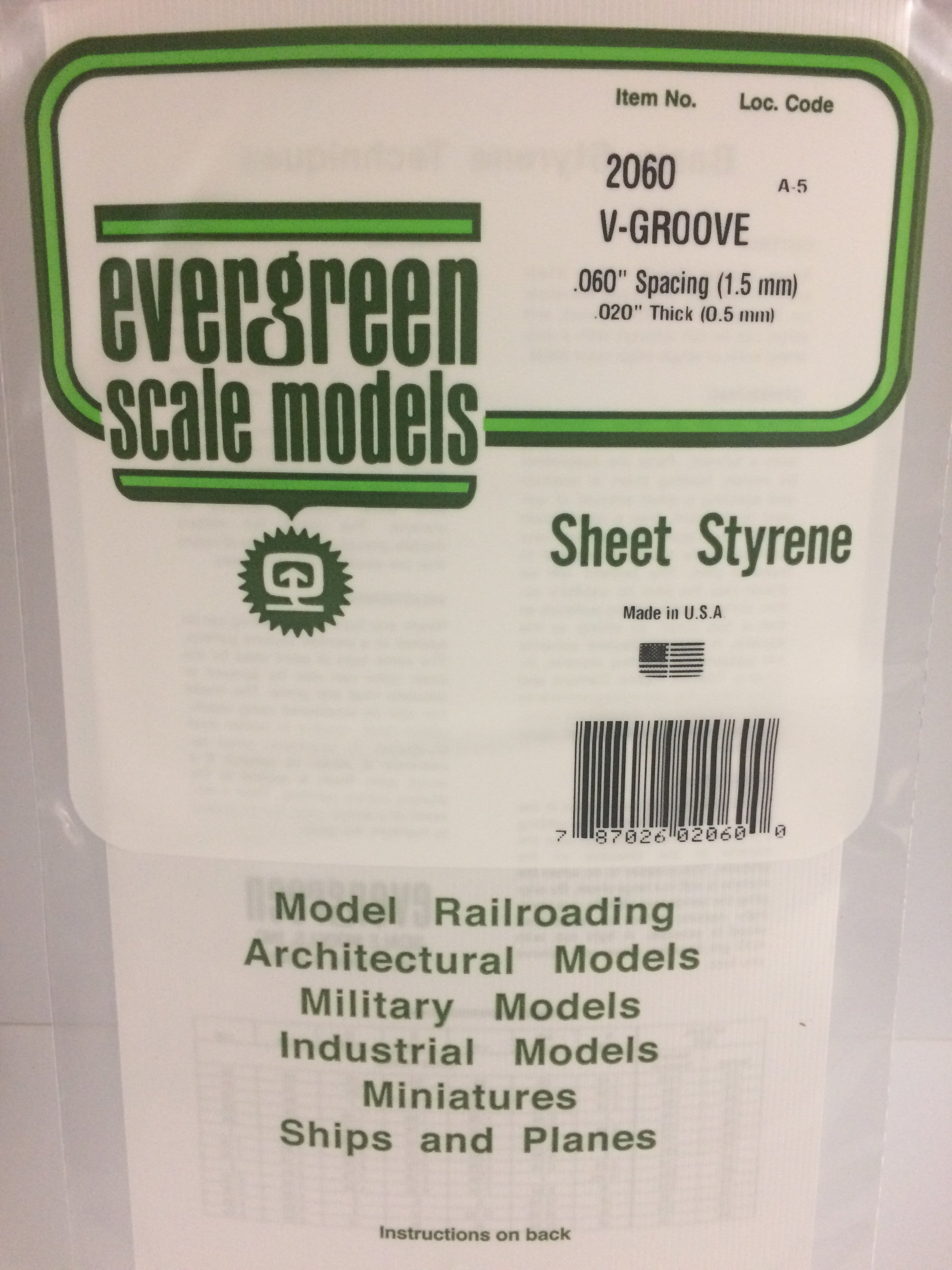 2060 - .060" OPAQUE WHITE POLYSTYRENE V GROOVE SIDING | Gear Gaming Fayetteville