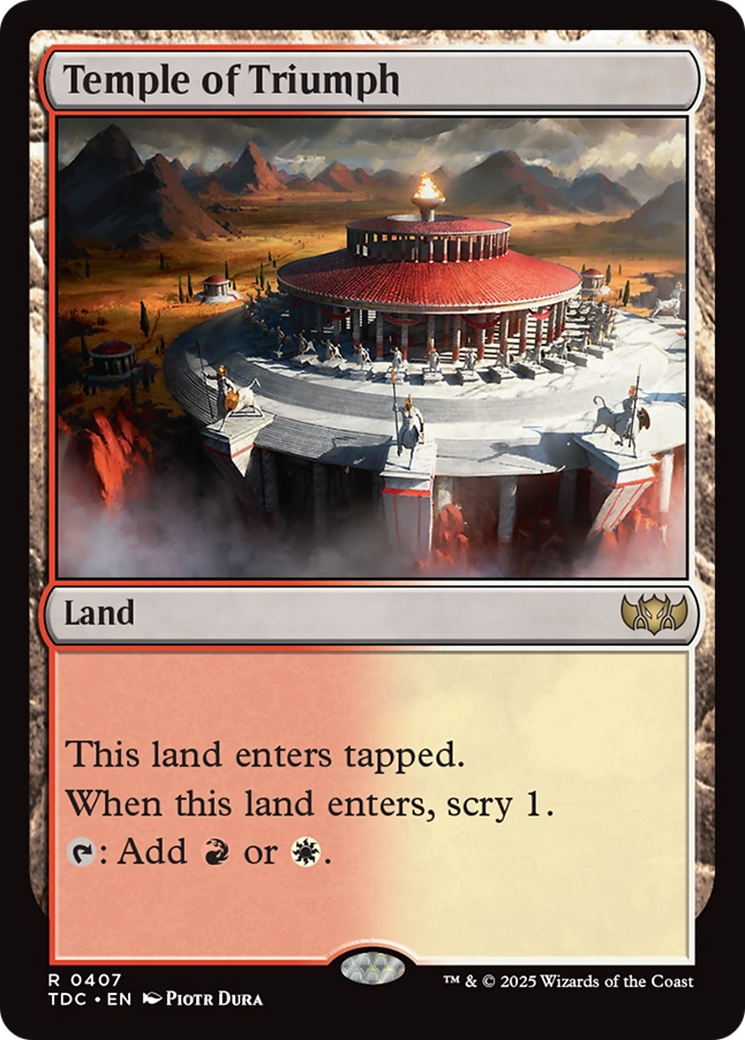 Temple of Triumph [Tarkir: Dragonstorm Commander] | Gear Gaming Fayetteville