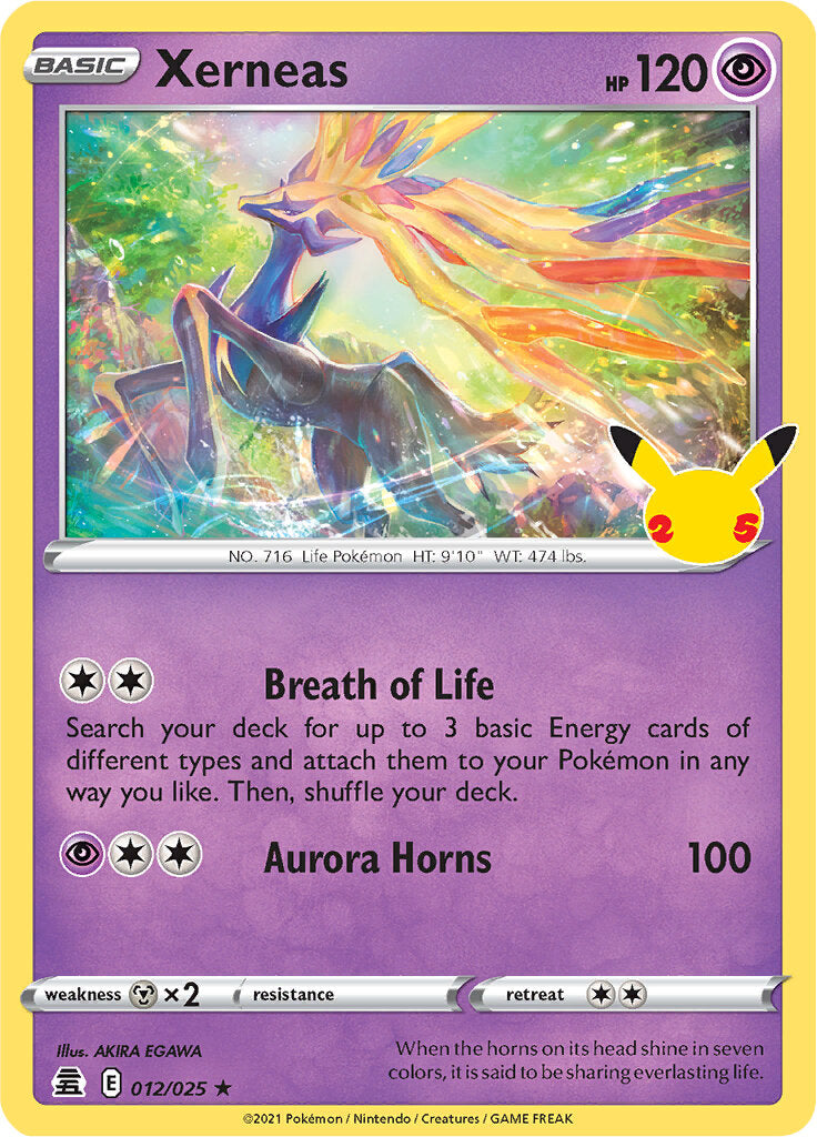 Xerneas (012/025) [Celebrations: 25th Anniversary] | Gear Gaming Fayetteville