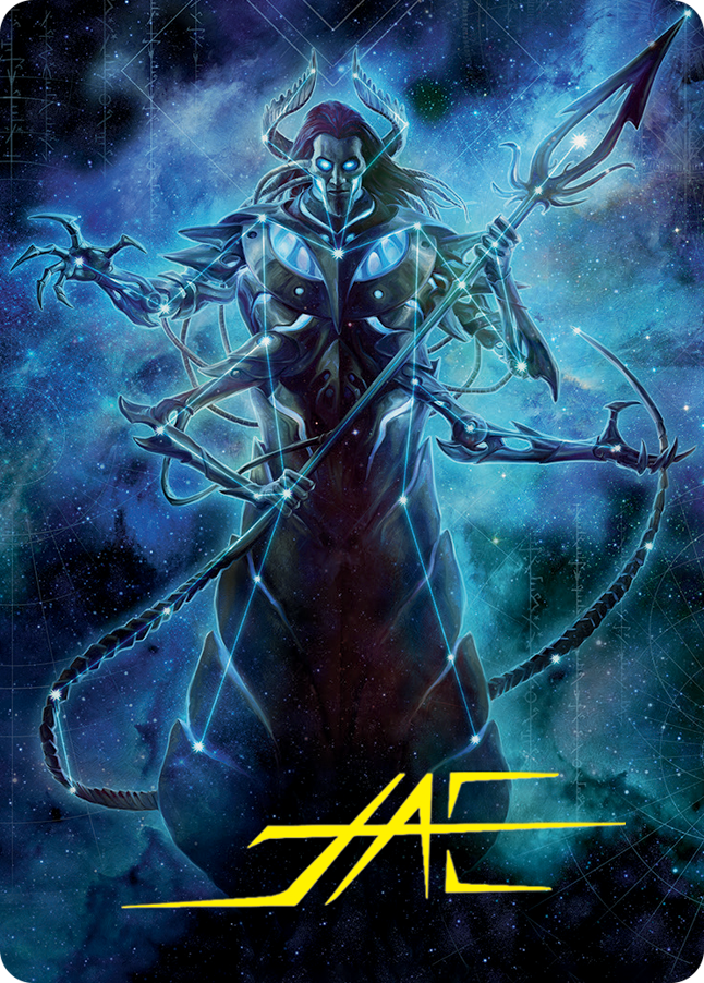 Heliod, the Warped Eclipse Art Card (Gold-Stamped Signature) [March of the Machine Art Series] | Gear Gaming Fayetteville