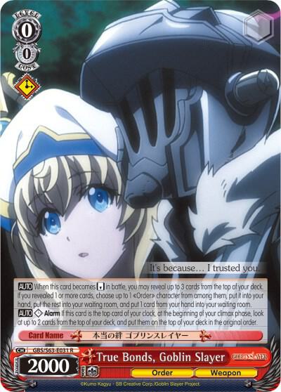 True Bonds, Goblin Slayer - [Goblin Slayer] | Gear Gaming Fayetteville