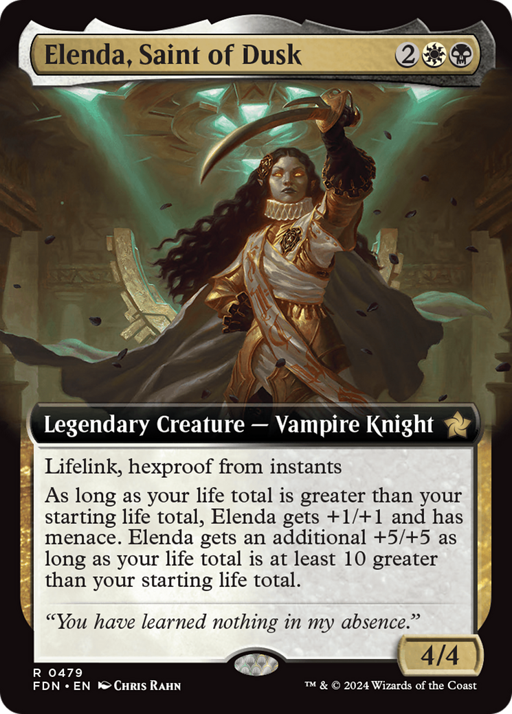 Elenda, Saint of Dusk (Extended Art) [Foundations] | Gear Gaming Fayetteville