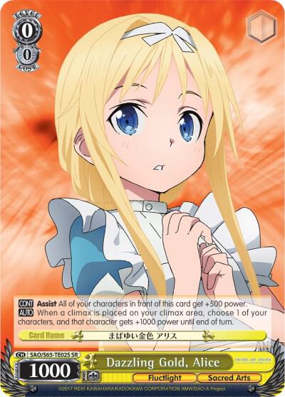 Dazzling Gold, Alice (SR) - [Sword Art Online -Alicization-] | Gear Gaming Fayetteville