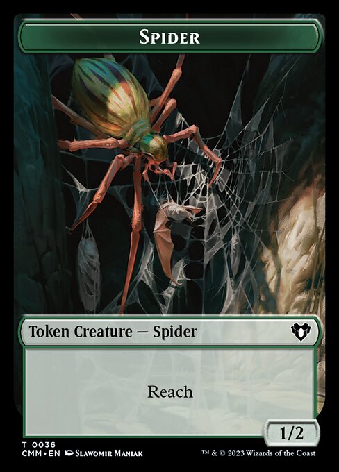 Treasure // Spider Double-Sided Token [Commander Masters Tokens] | Gear Gaming Fayetteville