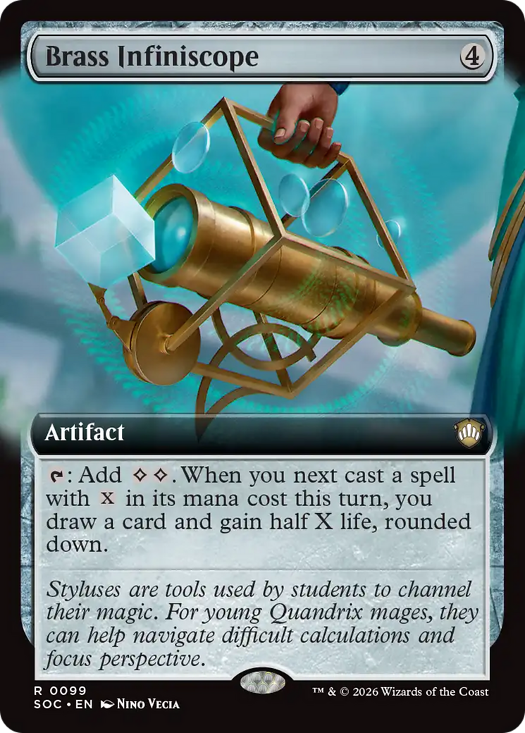 Brass Infiniscope (Extended Art) [Secrets of Strixhaven Commander] | Gear Gaming Fayetteville
