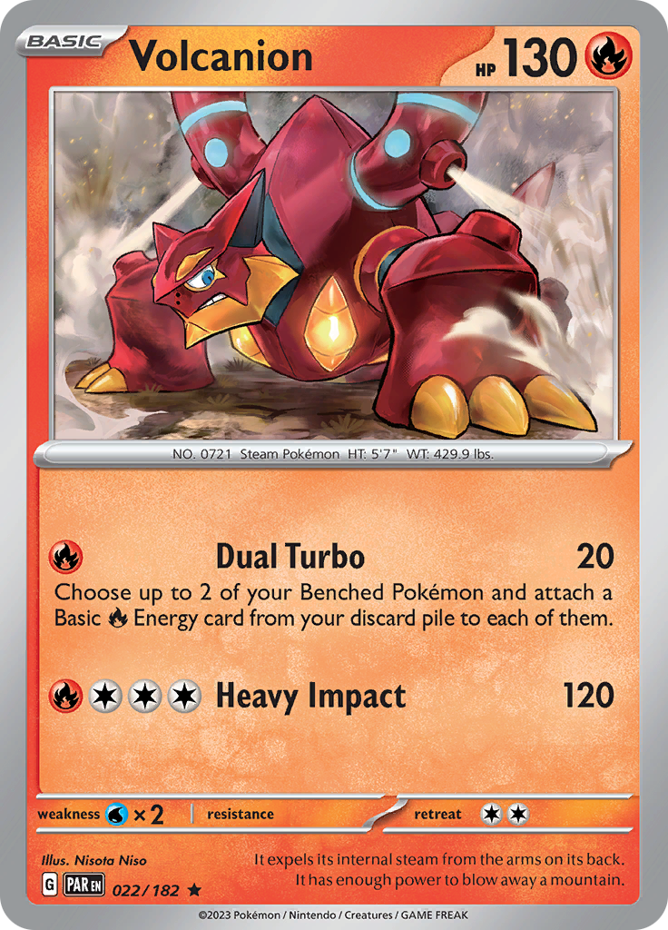 Volcanion (022/182) [Scarlet & Violet: Paradox Rift] | Gear Gaming Fayetteville