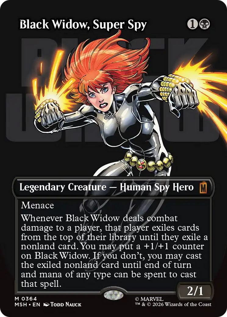 Black Widow, Super Spy (Borderless) (0364) [Marvel Super Heroes] | Gear Gaming Fayetteville
