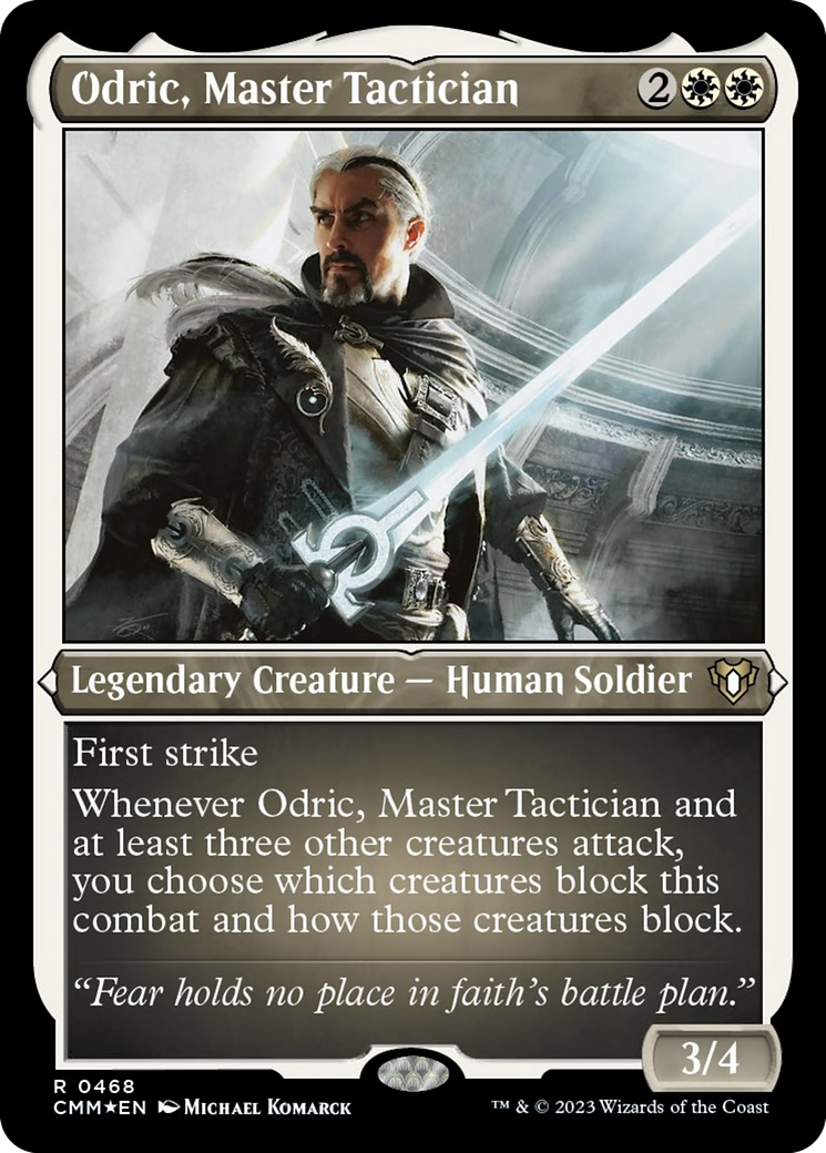 Odric, Master Tactician (Foil Etched) [Commander Masters] | Gear Gaming Fayetteville