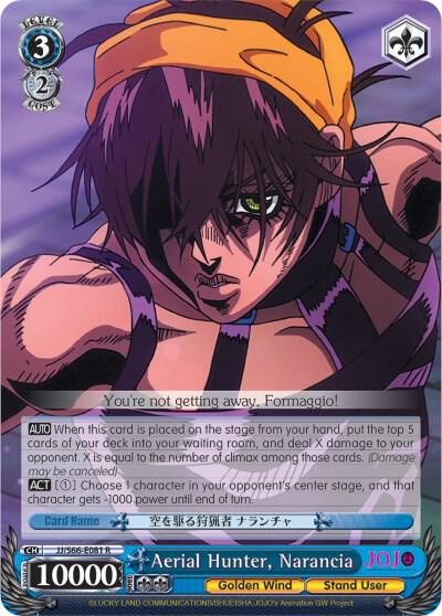 Aerial Hunter, Narancia - [JoJo's Bizarre Adventure: Golden Wind] | Gear Gaming Fayetteville