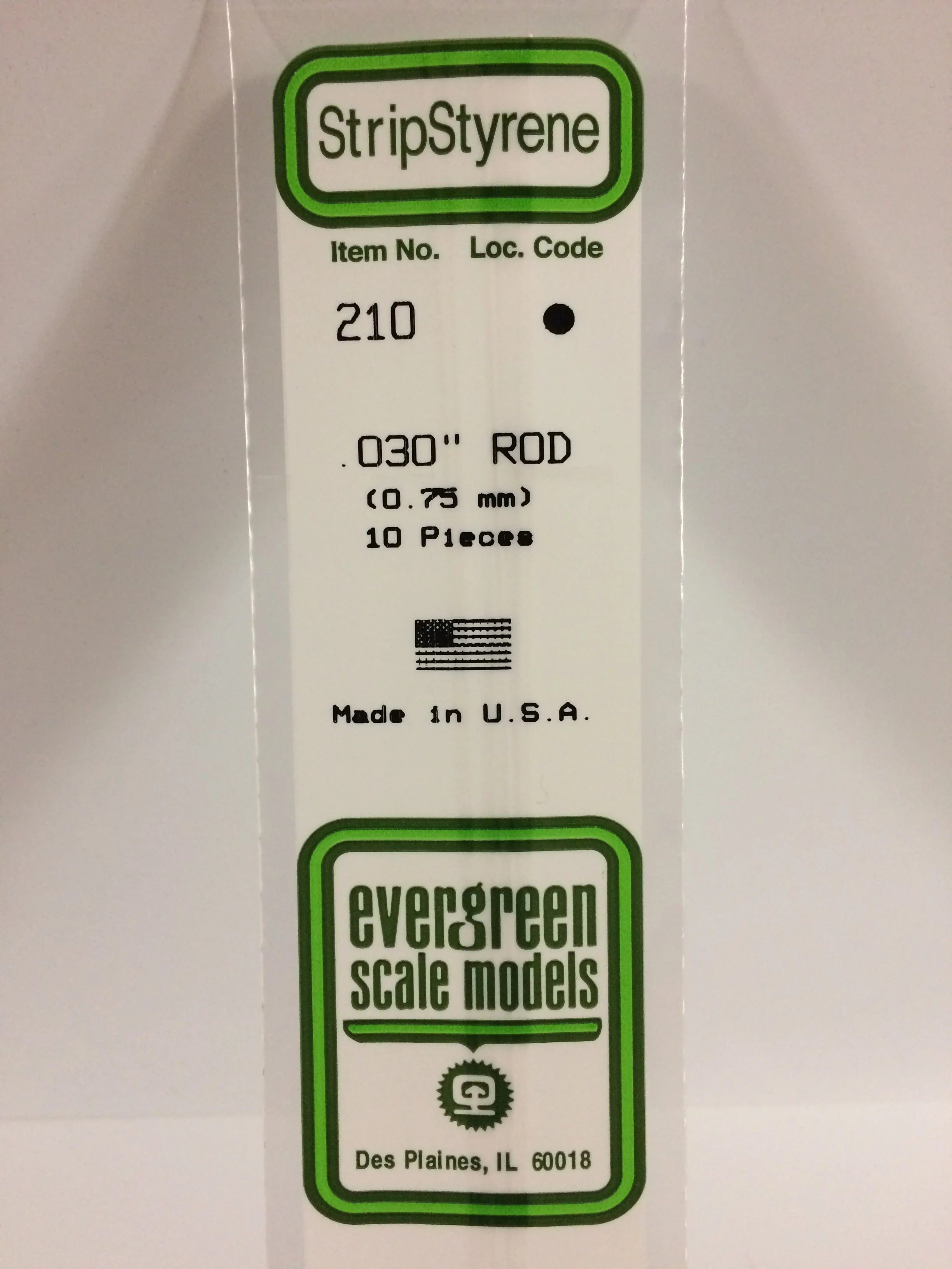 210 - .030" (.75mm) OD WHITE POLYSTRENE ROD | Gear Gaming Fayetteville