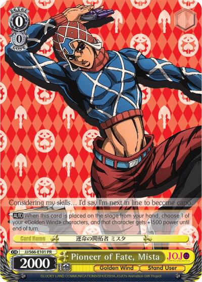 Pioneer of Fate, Mista - [JoJo's Bizarre Adventure: Golden Wind] | Gear Gaming Fayetteville