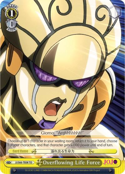 Overflowing Life Force - [JoJo's Bizarre Adventure: Golden Wind] | Gear Gaming Fayetteville
