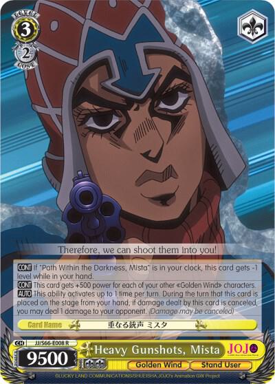 Heavy Gunshots, Mista - [JoJo's Bizarre Adventure: Golden Wind] | Gear Gaming Fayetteville