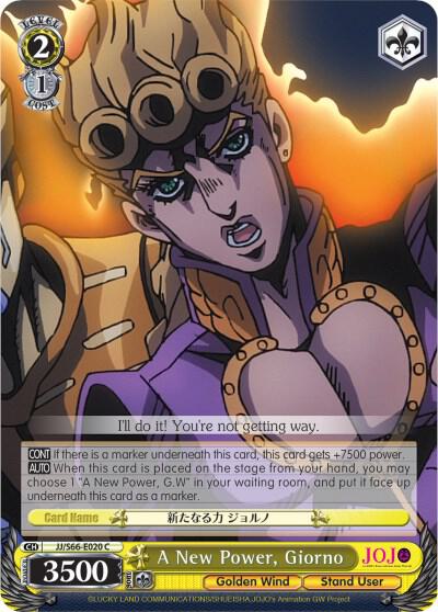 A New Power, Giorno - [JoJo's Bizarre Adventure: Golden Wind] | Gear Gaming Fayetteville