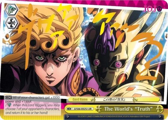 The World's "Truth" (JJR) (Gold Stamp) - [JoJo's Bizarre Adventure: Golden Wind] | Gear Gaming Fayetteville