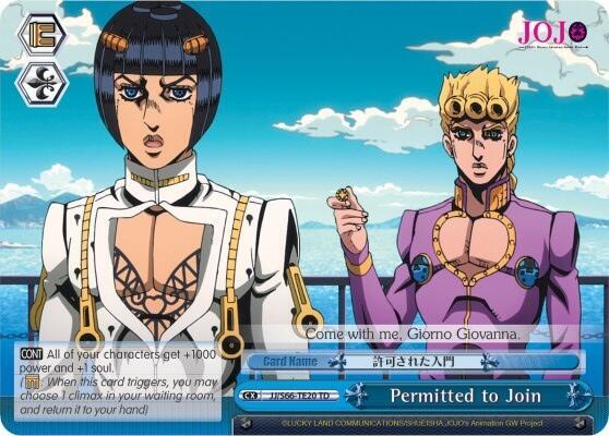 Permitted to Join - [JoJo's Bizarre Adventure: Golden Wind] | Gear Gaming Fayetteville