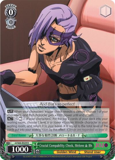 Crucial Compability Check, Melone & Bh - [JoJo's Bizarre Adventure: Golden Wind] | Gear Gaming Fayetteville