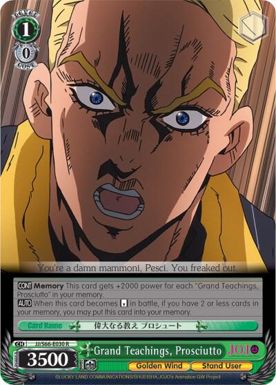 Grand Teachings, Prosciutto - [JoJo's Bizarre Adventure: Golden Wind] | Gear Gaming Fayetteville