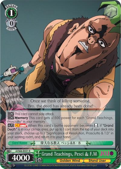 Grand Teachings, Pesci & F.M - [JoJo's Bizarre Adventure: Golden Wind] | Gear Gaming Fayetteville