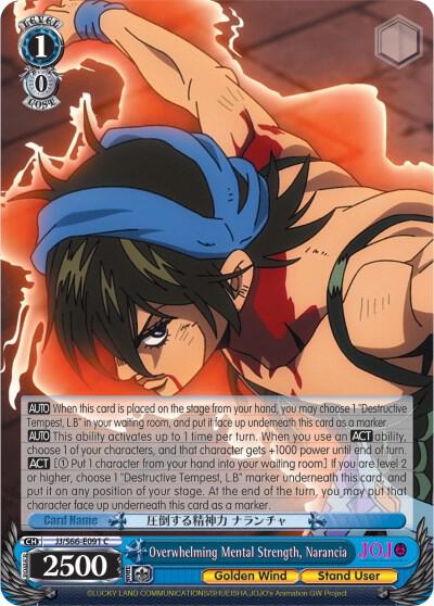 Overwhelming Mental Strength, Narancia - [JoJo's Bizarre Adventure: Golden Wind] | Gear Gaming Fayetteville