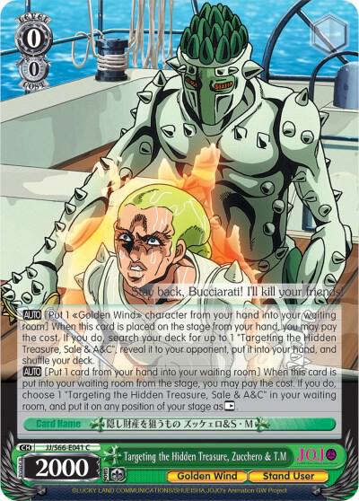 Targeting the Hidden Treasure, Zucchero & T.M - [JoJo's Bizarre Adventure: Golden Wind] | Gear Gaming Fayetteville