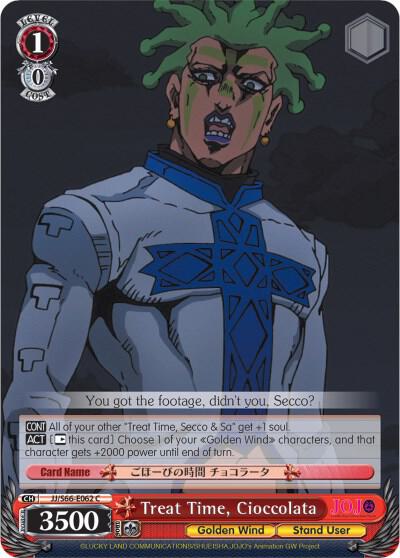 Treat Time, Cioccolata - [JoJo's Bizarre Adventure: Golden Wind] | Gear Gaming Fayetteville