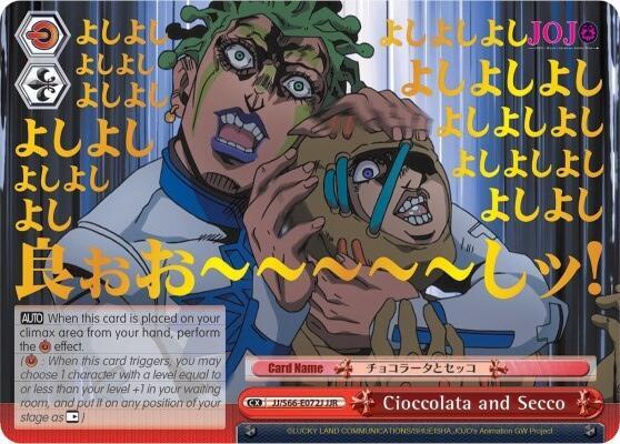 Cioccolata and Secco (JJR) (Gold Stamp) - [JoJo's Bizarre Adventure: Golden Wind] | Gear Gaming Fayetteville