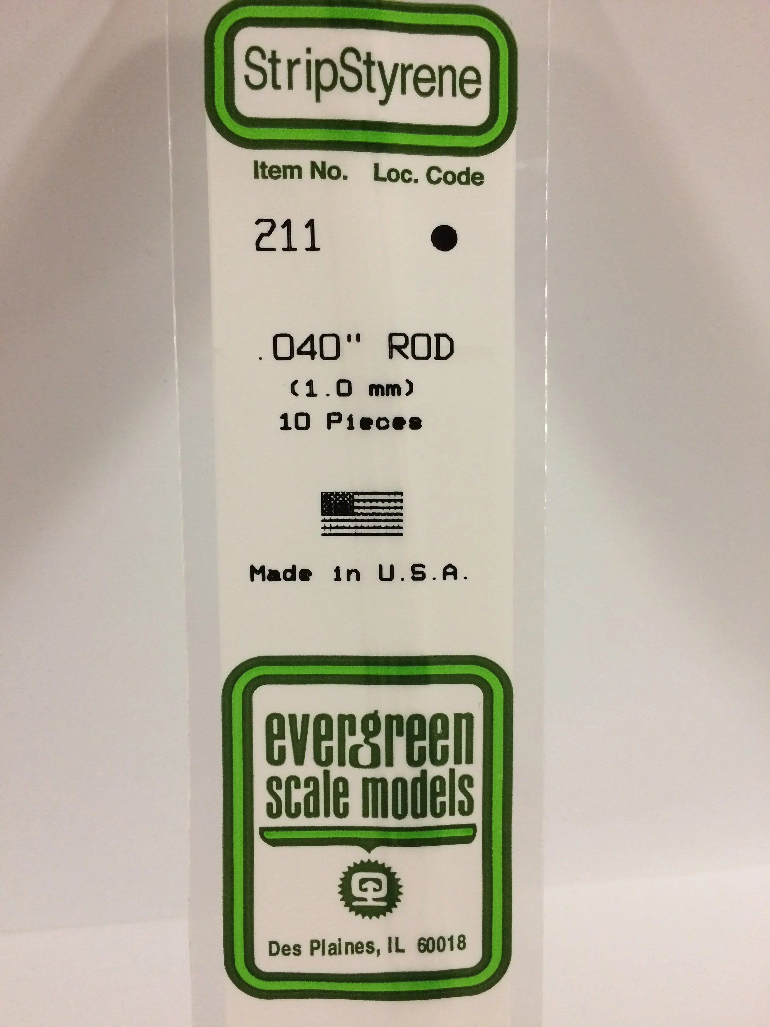 211 - .040" (1.0mm) OD WHITE POLYSTYRENE ROD | Gear Gaming Fayetteville