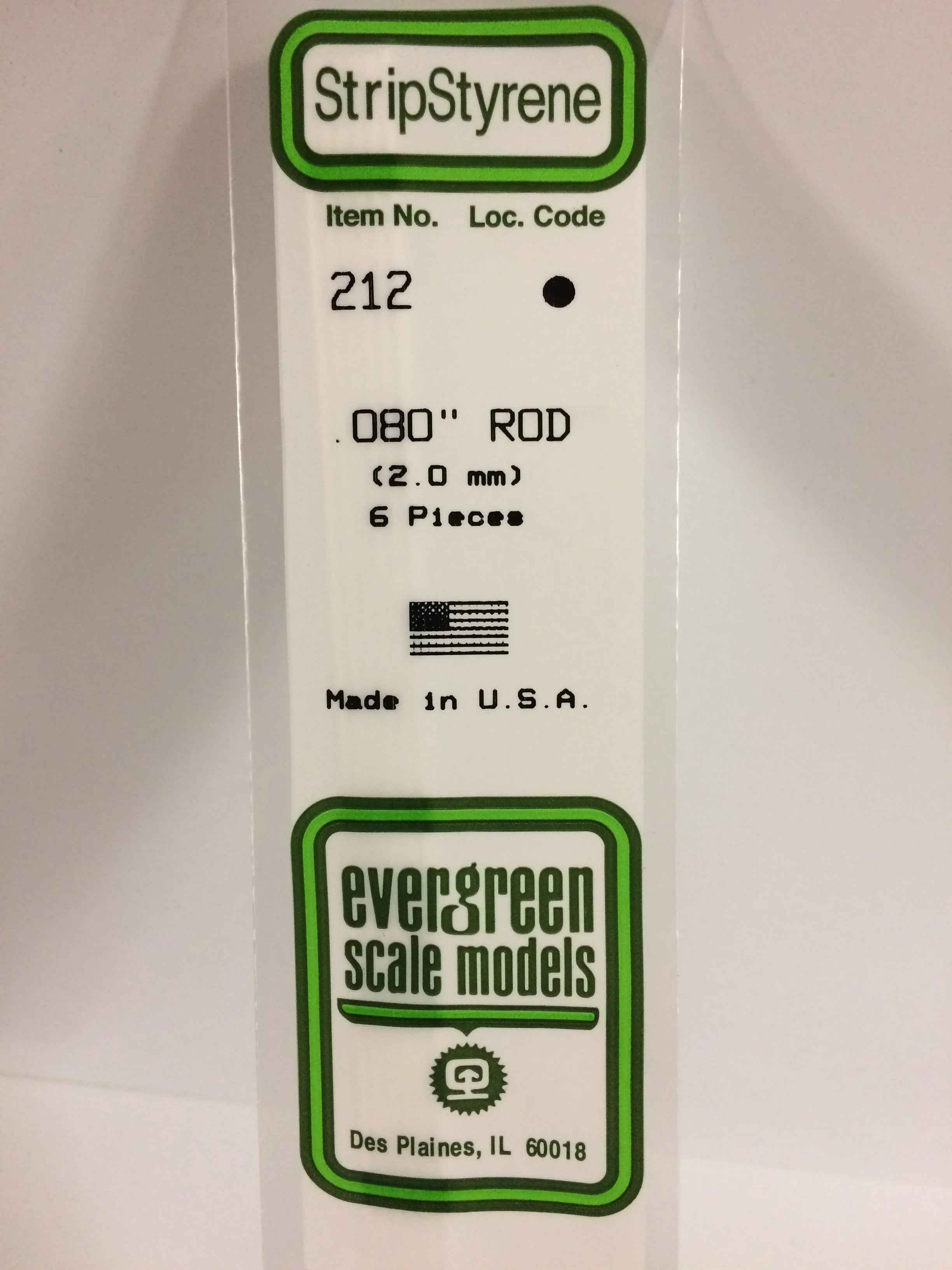 212 - .080" (2.0mm) OD WHITE POLYSTYRENE ROD | Gear Gaming Fayetteville