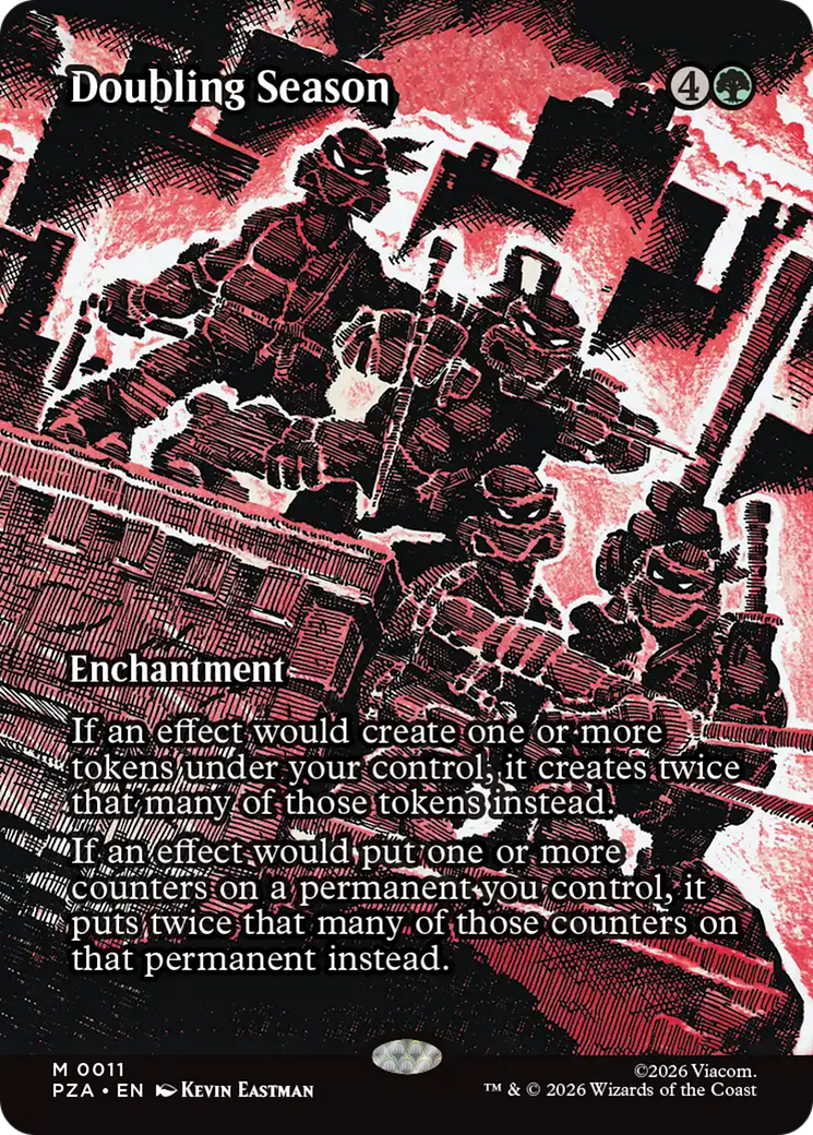 Doubling Season (Borderless) [Teenage Mutant Ninja Turtles Eternal-Legal] | Gear Gaming Fayetteville